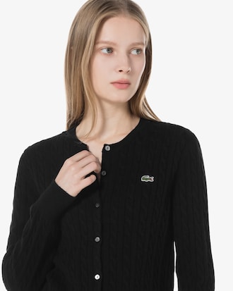 케이블 크루넥 가디건