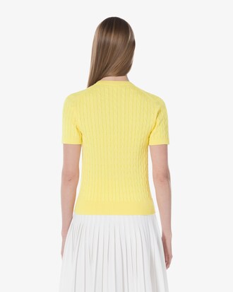 케이블 반팔 크루넥