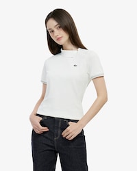 테니스 대각선 지퍼 카라 폴로 셔츠