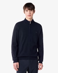 베이직 반집업 풀오버