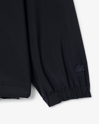 울혼방 후드 하프집업 점퍼