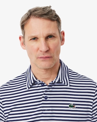 골프 스트라이프 반팔 폴로 셔츠