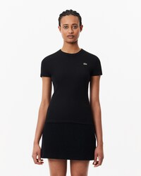 립조직 슬림핏 반팔 티셔츠