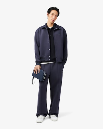 PARIS PACK 립조직 반팔 폴로 스웨터