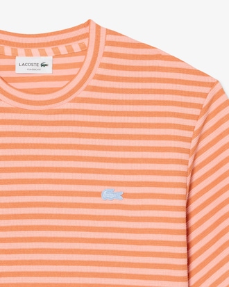 컬러크록 크레이프 스트라이프 반팔 티셔츠