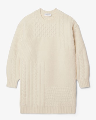 울혼방 케이블 스웨터 드레스