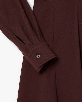 핏앤플레어 벨티드 폴로 드레스