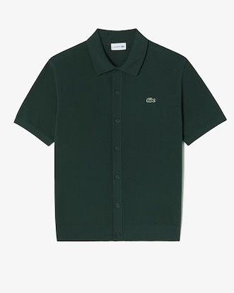 허니콤 피케 반팔 가디건