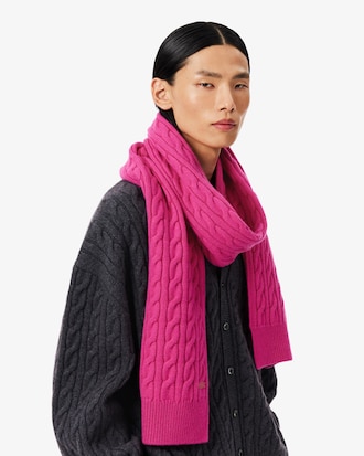 케이블 캐시미어 롱 머플러