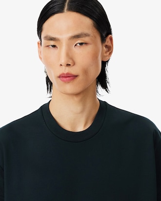 크로코 비즈 자수 헤비 저지 티셔츠
