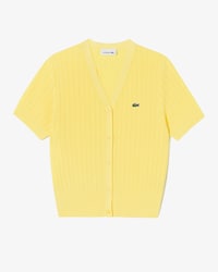 브이넥 반팔 가디건