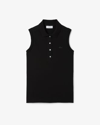 슬림핏 슬리브리스 폴로 셔츠