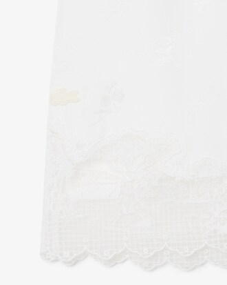 여성 자카드 튤 자수 스트레이트 스커트