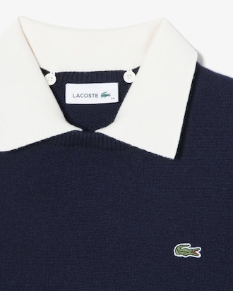 카라 탈부착 크루넥 스웨터