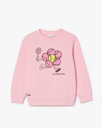 테니스공 그래픽 긴팔 스웻셔츠