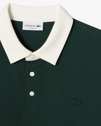 오버핏 밀라노 배색 카라 폴로 셔츠