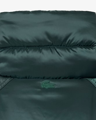 롱 퍼퍼 재킷 라이트 메탈릭 웨이브