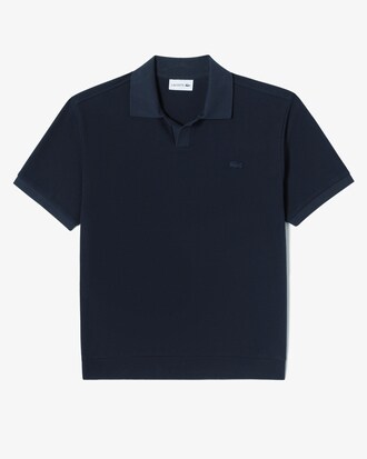 오픈 카라 텍스쳐 폴로