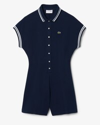 MIF 스트라이프 카라 점프수트