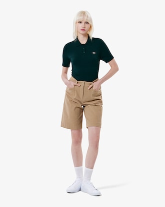 립조직 반팔 스웨터 폴로