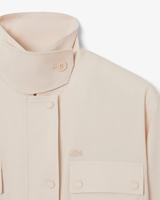 울 블렌드 하이 플랩 칼라 오버사이즈 셔츠