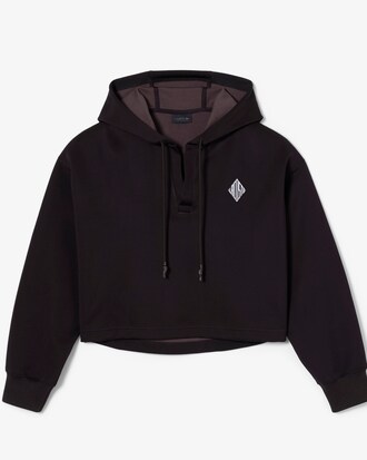 오버사이즈 크롭 후디 스웻셔츠