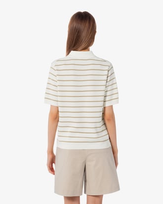 스트라이프 스웨터 폴로 셔츠