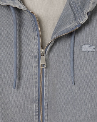 오가닉 코튼 데님 후드 점퍼