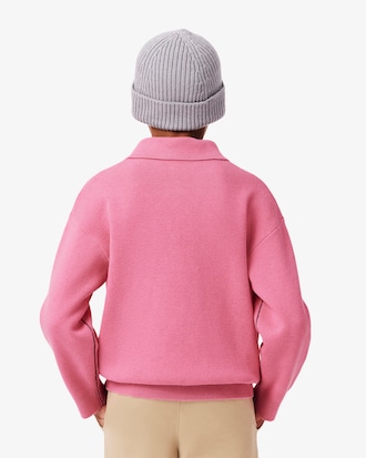 울 혼방 긴팔 카라 스웨터