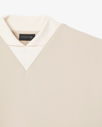 유니섹스 더블페이스 루즈핏 브이넥 스웻셔츠