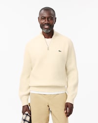 립 조직 반집업 풀오버