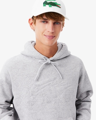 홀리데이 크루넥 후드 풀오버