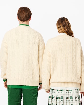 Lemarie 패치워크 크루넥 스웨터