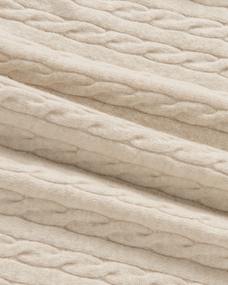 케이블 긴팔 폴로 스웨터