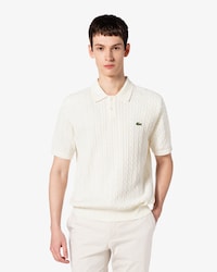 케이블 반팔 스웨터 폴로 셔츠