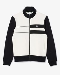 배색 텍스쳐 패널 매치 트랙 자켓