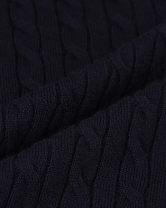 케이블 크루넥 가디건