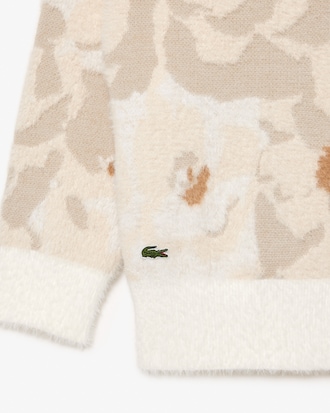 플라워 자카드 인타샤 가디건