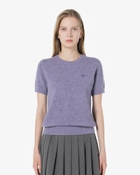 알파카 울 반팔 스웨터