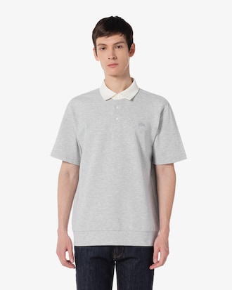 오버핏 밀라노 배색 카라 폴로 셔츠