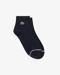 립조직 세로 스트라이프 앵클 양말