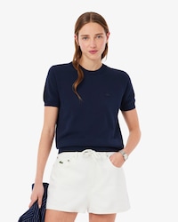 라이트 코튼 반팔 스웨터