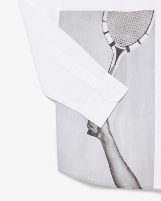 루즈핏 포토 프린팅 셔츠