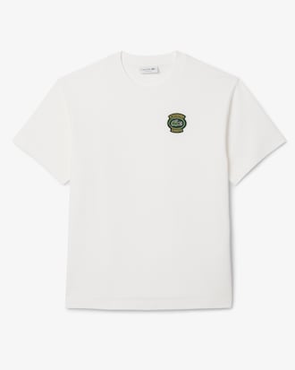 라코스테 뱃지 반팔 티셔츠