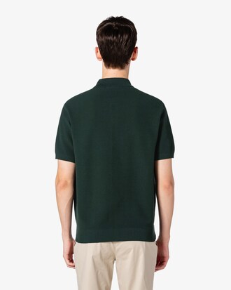 허니콤 피케 반팔 가디건