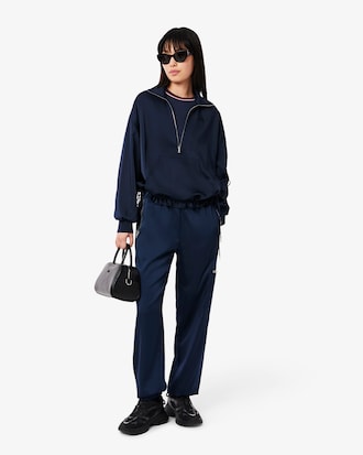 더블 파이핑 슬림핏 저지 티셔츠