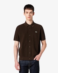 허니콤 피케 반팔 가디건