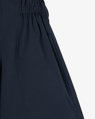 플레어 반팔 셔츠 드레스