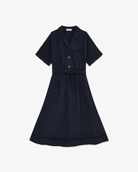 오픈워크 디테일 셔츠드레스