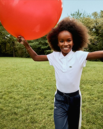 키즈 피케 퍼프 슬리브 폴로셔츠